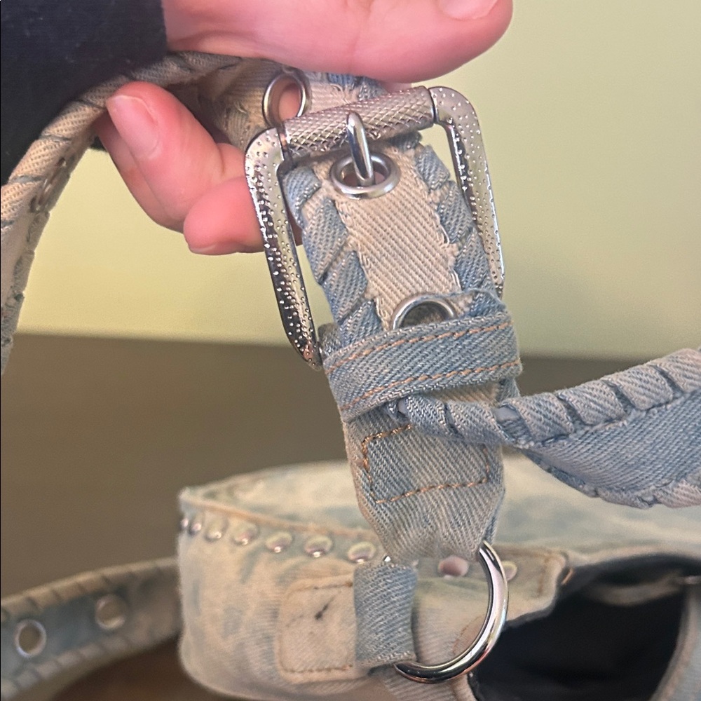 Urban Outfitters Blue Studded Crossbody Bag - Picture 5 of 6